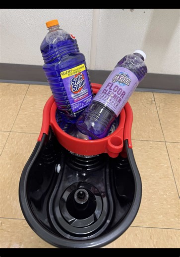 All lavender wet mop inspired by @Chelle_Cleans I LOVE your wet mops ! I didn’t have purple Fab but still smelled so good 😩 #cleantok #cleanwithmonica #sudsysqueezes #sudsyasmr #waterdumps