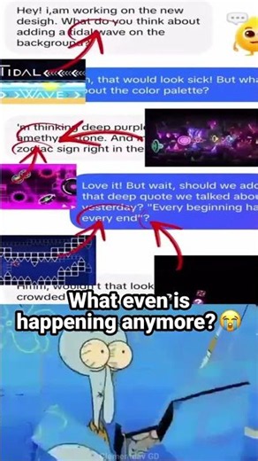 Everything is a Geometry Dash reference 😭✌️