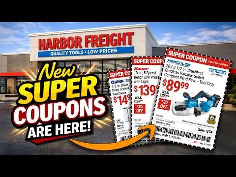 Harbor Freight Super Coupons Just Dropped! Here's What's Actually Worth BUYING!