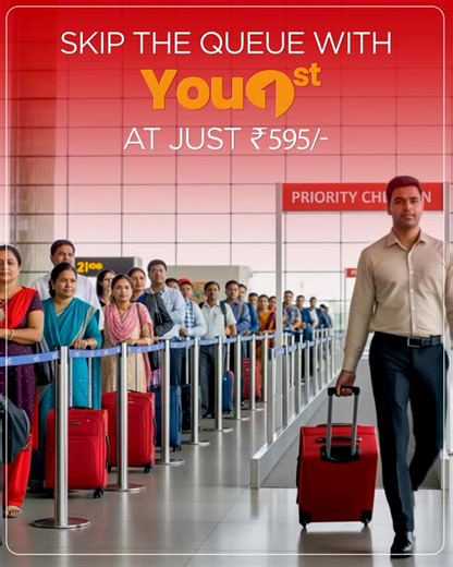 SpiceJet Airlines on Instagram: "Some things are worth the wait: your food delivery, a good movie, your flight. But airport queues? Nope. Let’s skip those. You1st puts You 1st, literally. From check-in to baggage claim. Your time is too precious to spend it in a line. #flyspicejet #spicejet #You1st #flights #aviation #travel #addspicetoyourtravel"