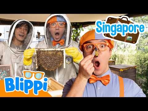 Blippi's Honey Bee Adventure | Blippi Travels 🌏| Educational Videos for Kids