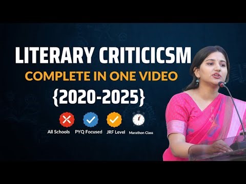 UGC NET English | Literary Criticism 50 MCQs 🔥 Most Important PYQs & Concepts | NET & JRF