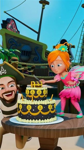 Pirate Dad STEALS the Birthday Cake!! 🍰🏴‍☠️