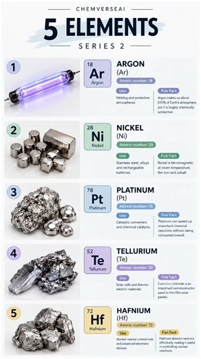 🧪 5 Elements You Should Know #Chemistry #PeriodicTable