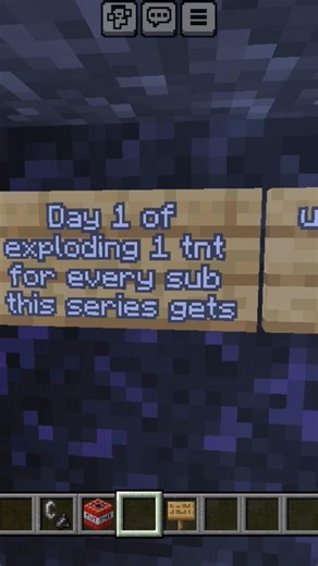 Day 1 of exploding tnt until I reach bedrock