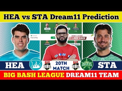 HEA vs STA Dream11|HEA vs STA Dream11 Prediction|HEA vs STA Dream11 Team|