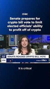 Senate prepares for crypto bill vote to limit elected officials’ ability to profit off of crypto