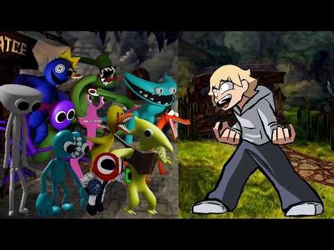 FNF 67 Meme Vs Rainbow Friends All Phases sings Friends To Your End song - Friday Night Funkin'