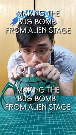 So this one little bug bomb had literally 2 seconds of screen time in an alien stage music video but my client needed it so I said yes wahha this was also a very fun to 3d model! Will have it available for sale soon on my Cults account!