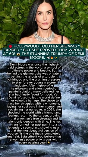 🔴 They said her career was over because of her age... 😭 The incredible comeback of Demi Moore.