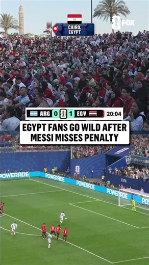 Cairo was BUZZING after Messi's penalty miss