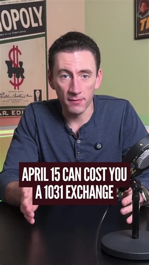Did you sell a property late in the year? 🗓️ Don't assume you get a full 180 days for your 1031 Exchange! The IRS will cut your clock short if your tax return (April 15th) is due before the 180-day period is up. The only way to save your full-time window is to file a tax extension with your professional. A small step protects your entire deferred tax strategy! #1031Exchange #TaxDeadline #RealEstateTax #InvestorTips music by Karl Casey @ White Bat Audio Want to talk real estate and how it fits i