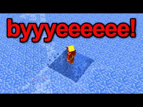 Minecraft, but EVERYTHING is Brittle Ice.