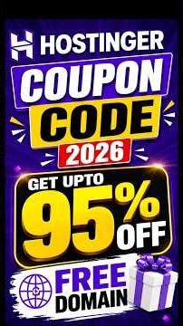 Hostinger Coupon Code 2026 | Hostinger Promo Code 2026 | Coupon Code for Hostinger #hostingdiscount