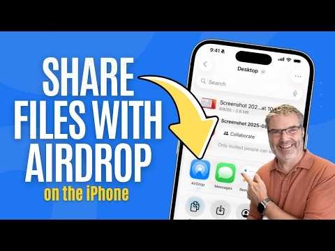 Need to share a File from your iPhone? Use AirDrop!