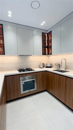Luxurious Modular Kitchen Design✨️😍 #interiordesign #home #interior #kitchen
