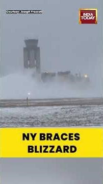 Planes Take Off And Land Amid Snow At Rochester Airport Ahead Of Blizzard