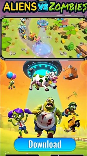 Overseas Game Sharing - Aliens vs Zombies #youtubeshorts #gaming #shorts