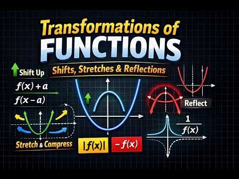 Transformations of Functions Explained | Graph Shifts, Stretches & Reflections