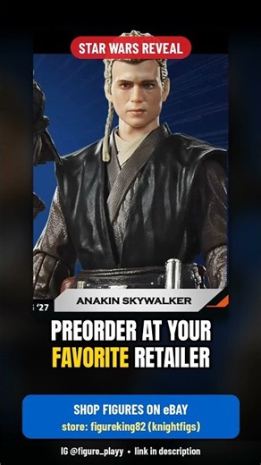 Black Series Anakin Skywalker (Padawan) Revealed #Shorts