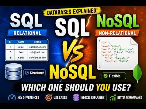 23. SQL vs NoSQL Explained in System Design