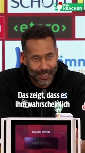 Werder-Trainer berichtet von privater Kompany-Nachricht #shorts