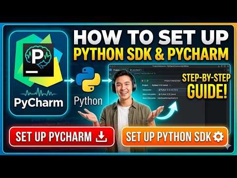 How to set python sdk and pycharm ide. #ahmadbhai #development #windows #aivideo #python
