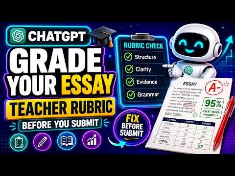 Grade Your Essay Before You Submit (Steal This “Teacher Rubric” ChatGPT Prompt)