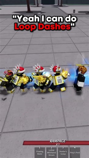 Bro can NOT do loop dashes #thestrongestbattlegrounds #roblox #tsb