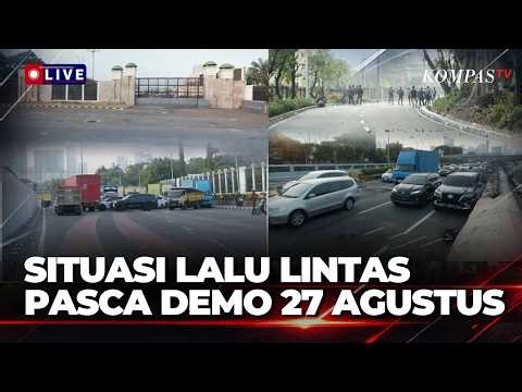 Terkini! Situasi Lalu Lintas Pasca Demo 27 Agustus di Kawasan DPR dan Sekitarnya