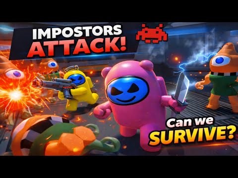 Among Us vs Alien Invaders 🔥 Can We Survive This Battle?