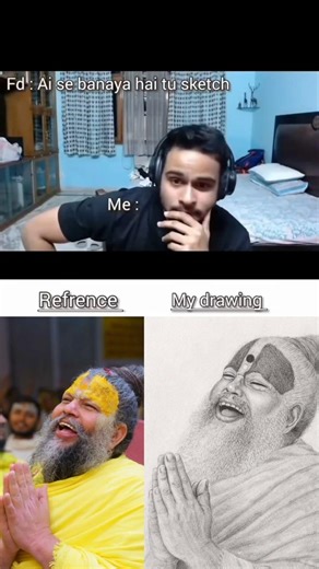 My friends are saying I made this art with AI 😟 #shorts #artwork #premanandjimaharaj #aivsart
