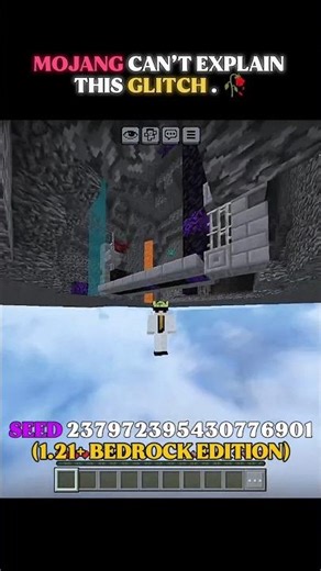 Mojang can't explain this seed 🥀🙂| #shorts #minecraft