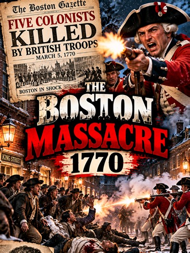 The Boston Massacre of 1770: The Night That Pushed America Toward Revolution #AmericanHistory #BostonMassacre #AmericanRevolution #ColonialAmerica #historydocumentary