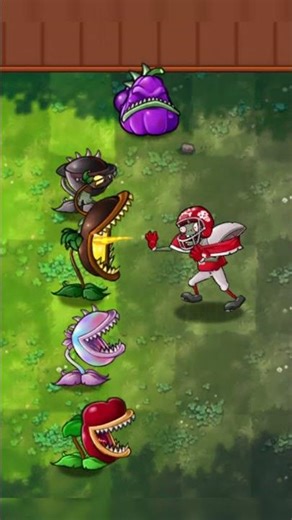 Fusion Chomper Family vs Football Zombie #pvz #pvzfusion #chomper #pvzmods
