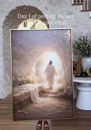 “Alive Again” • • • #ChristianArt #ChristCenteredHome #LightYourHome #ChristianHomeDecor #interiordesign