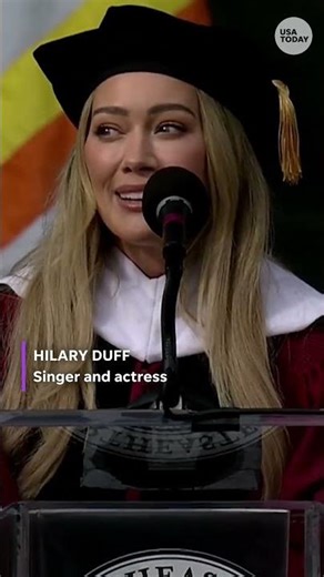 Hilary Duff drops life lessons at Northeastern’s commencement. Watch the speech.