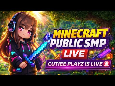🔴 Minecraft Public SMP LIVE 😱 | 24/7 Cracked Server | Java + PE