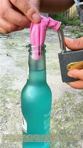 Lock and Seal: A Clever Way to Cap a Bottle Without a Lid