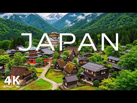 Spring in Japan 4K UHD 🇯🇵 Ancient Temples, Peaceful Villages & Mount Fuji - VIDEO 4K UHD