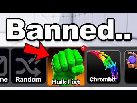 Using BANNED Items To Troll My Little Brother! (Roblox Rivals)