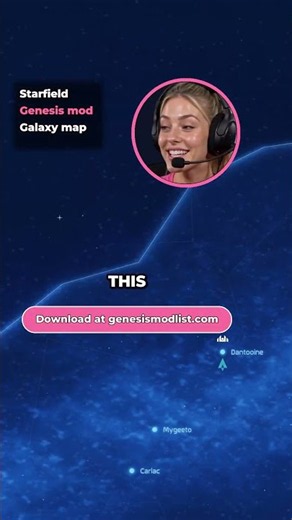 Star Wars Genesis mod galaxy map is gorgeous 🌌 #starwars #starfield #gamergirl