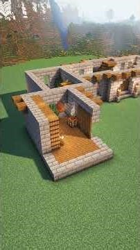 Minecraft Starter Cabin🏠 #minecraft