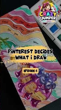 Pinterest Decides What I Draw 🎨 Ep. 6 | Color Palette + dessert + flower + pattern + Spotify Lyrics