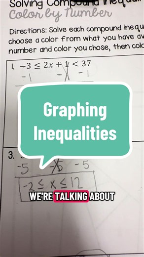 📚 Struggling with compound inequalities? Let’s make them EASY! ✏️✨ In this video, I’ll show you how to solve compound inequalities step-by-step AND graph your answers on a number line. 📈 Save this for your next math review! 🧠💯 #MathTok #Algebra #CompoundInequalities #MathHelp #AlgebraHelp