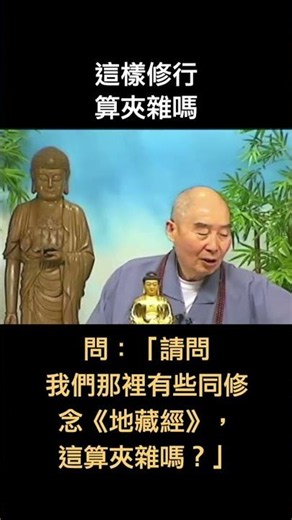 《淨老和尚答疑篇》這樣修行，算夾雜嗎？