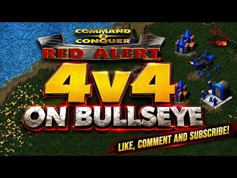 Command & Conquer: Red Alert Remastered — 4v4 On Bullseye