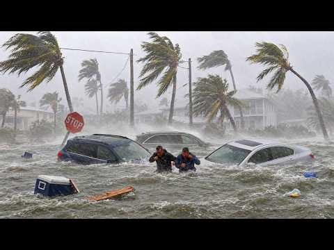 Chaos, Nor'easter Flooding in New Jersey, USA! Seawater Overflows in Jersey Shore