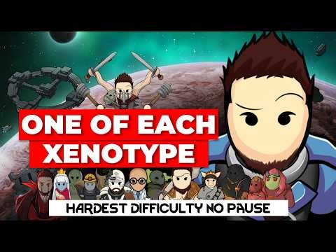 🔴RimWorld - One Of Each Xenotype | 500% Threat, No Pause [Part 7]