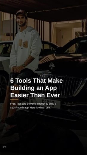 6 AI tools that make building an app easier than it’s ever been in history. #appdevelopment #aitools